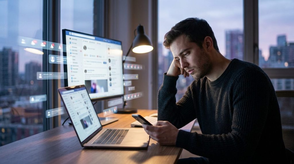Social Media Overload: The Link Between Burnout and Loneliness